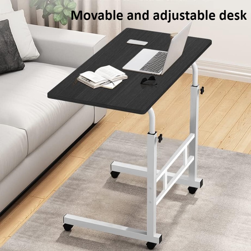 Desk Setup Notebook - Bureau de chevet avec roulettes universelles,