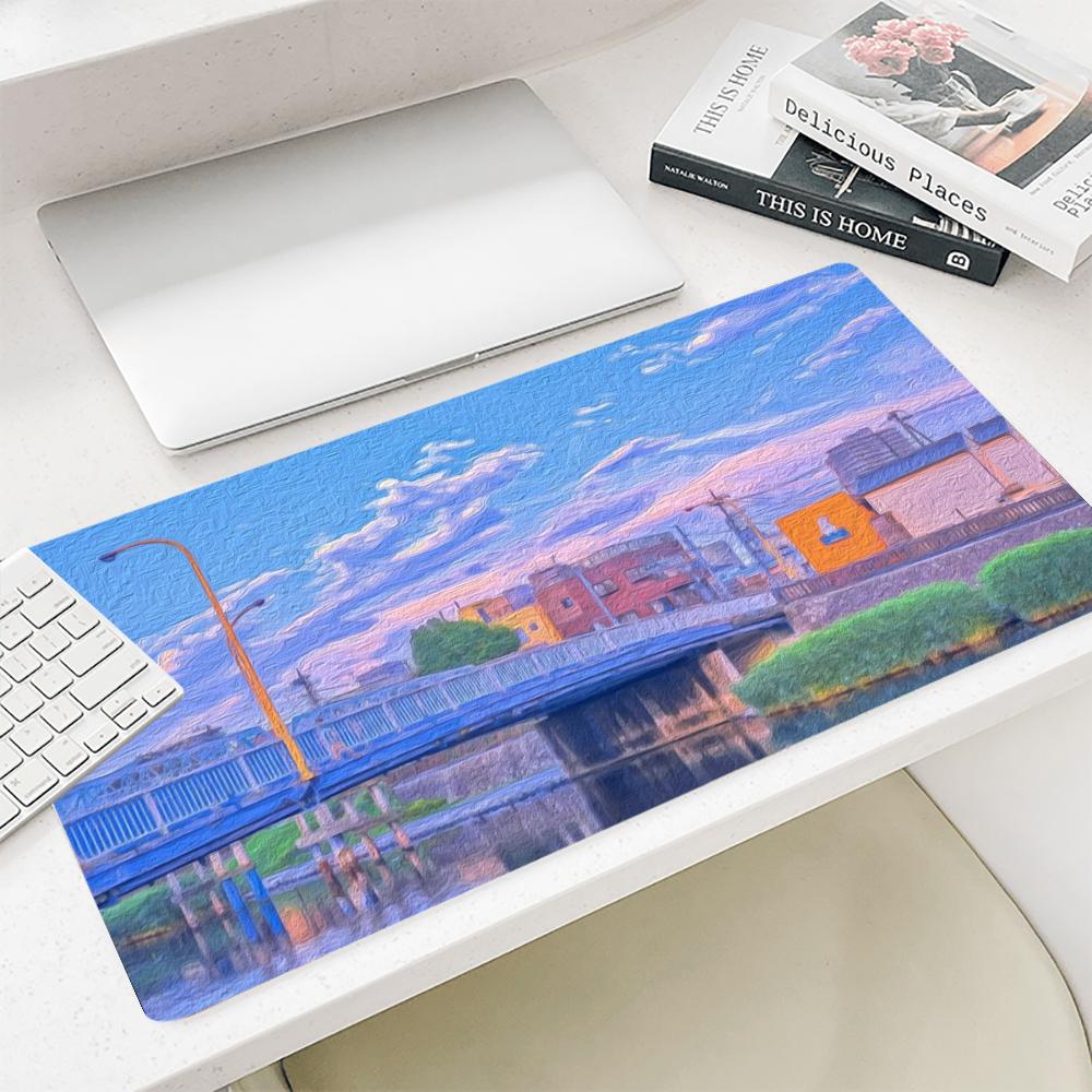 Desk View Setup - Tapis de Souris Grand Format Motif