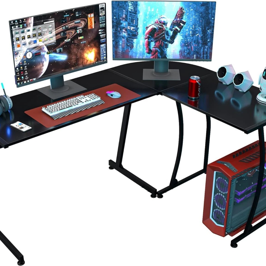 Desk Setup Notebook - Bureau d'angle en L de 58