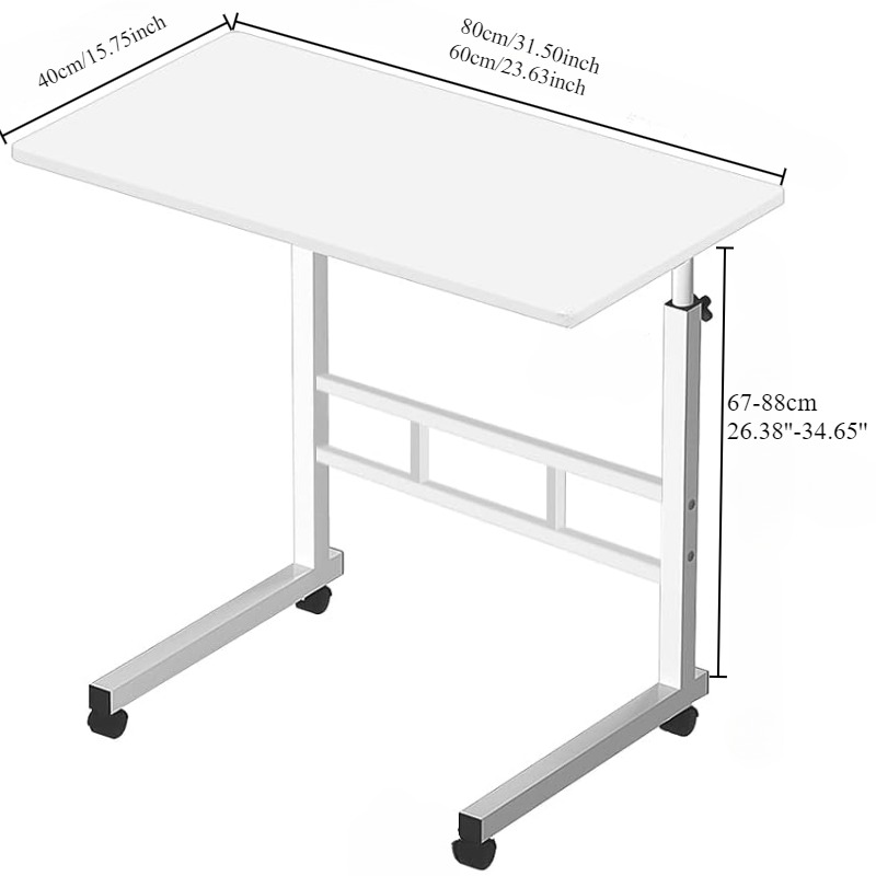 Bureau de chevet avec roulette - Desk Setup Notebook avis et prix