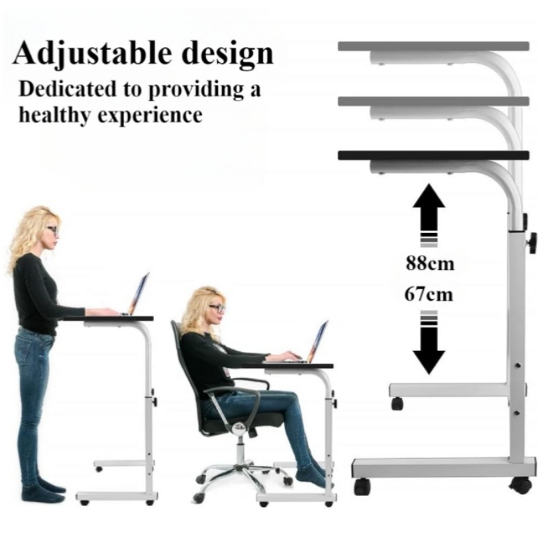 Bureau de chevet avec roulette - Desk Setup Notebook avis et prix