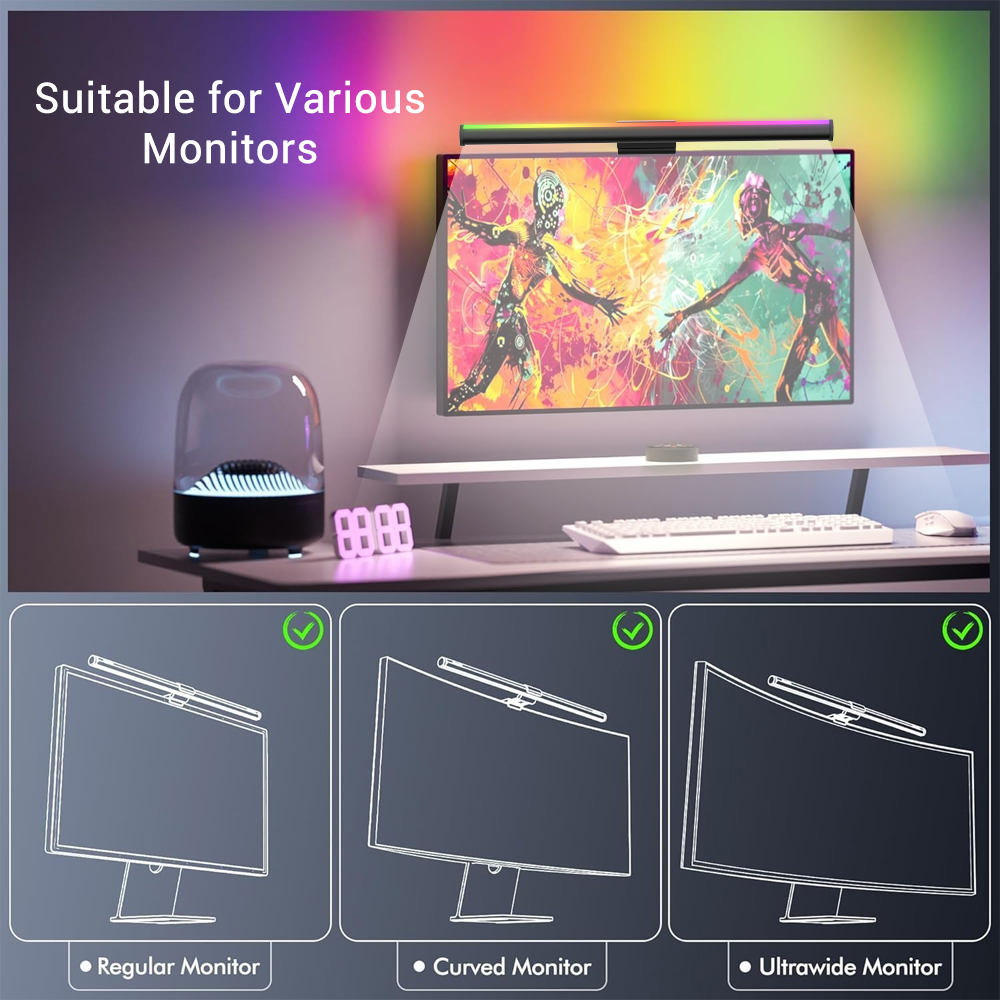 Barre lumineuse Wi-Fi pour ord - Desk Setup No Computer avis et prix