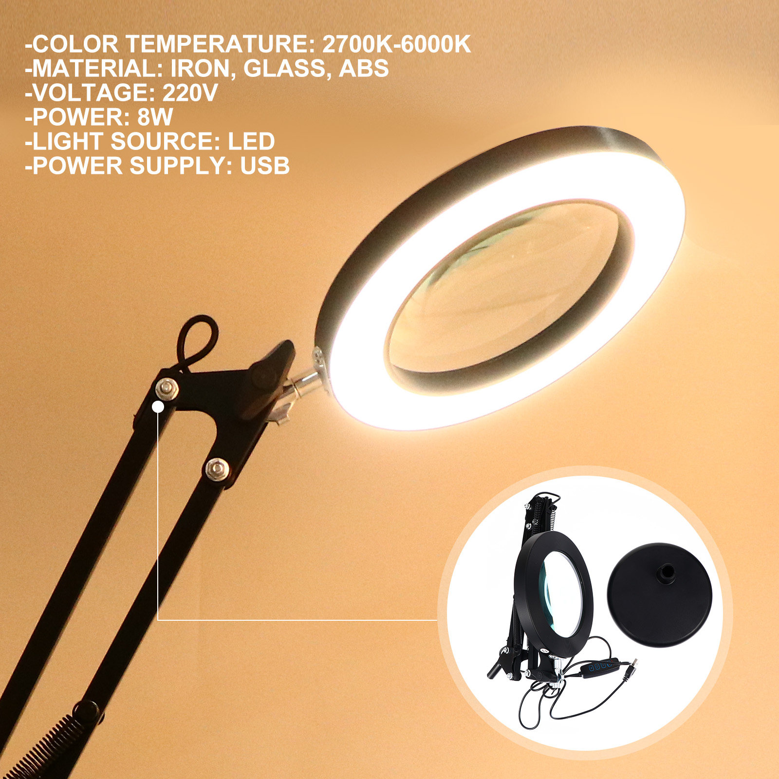 Ensemble de lampe à loupe LED, - Desk View Setup avis et prix