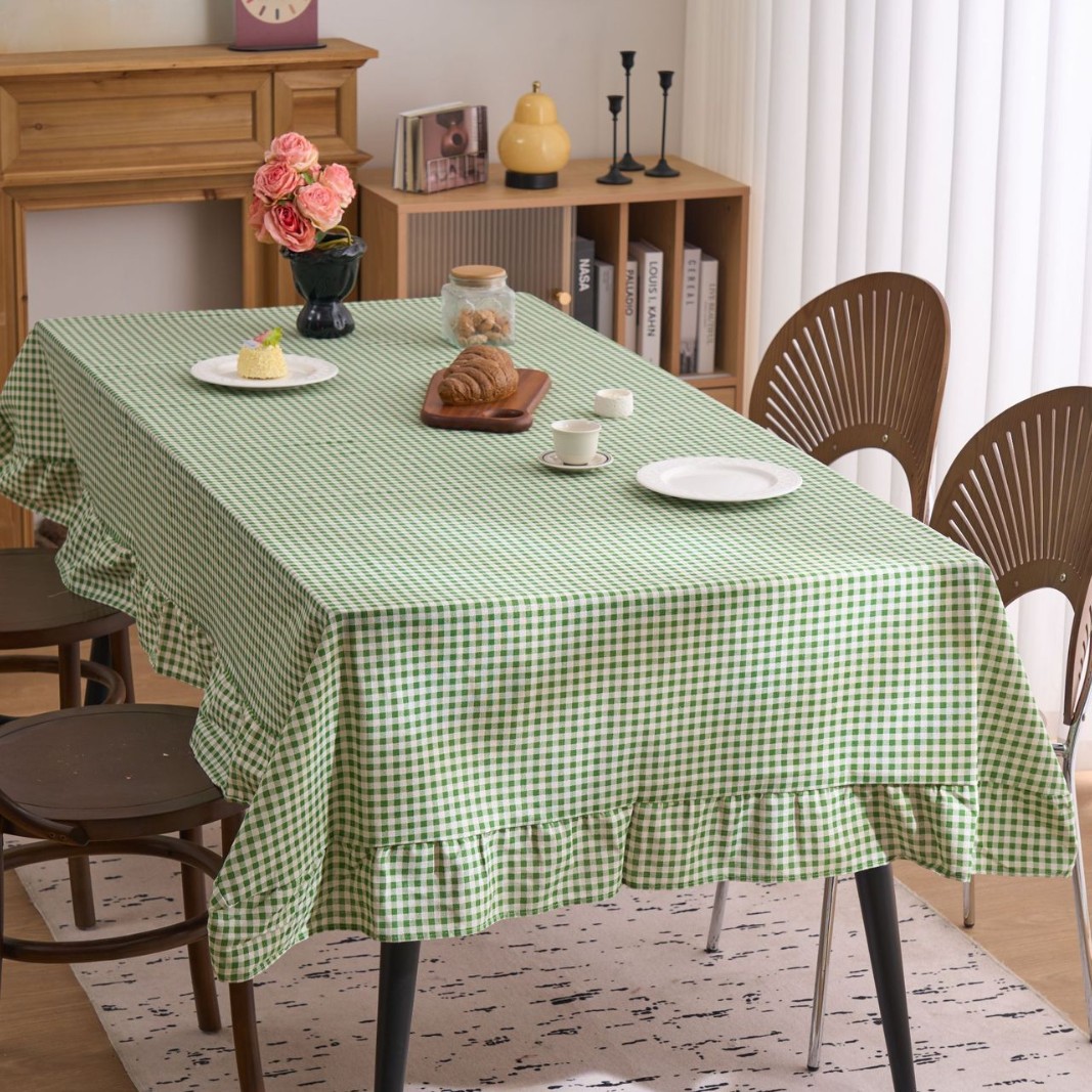 Nappe rectangulaire à carreaux - Desk Setup Wallpaper avis et prix