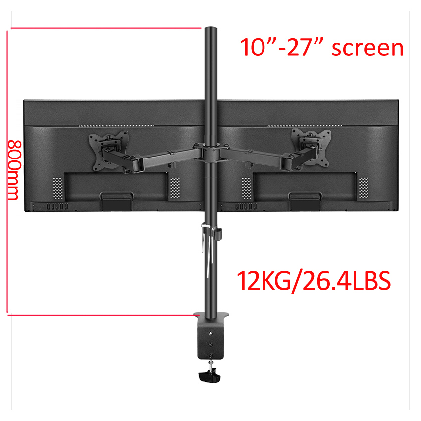 Support de bureau double monit - Dual Monitor Desk Setup avis et prix