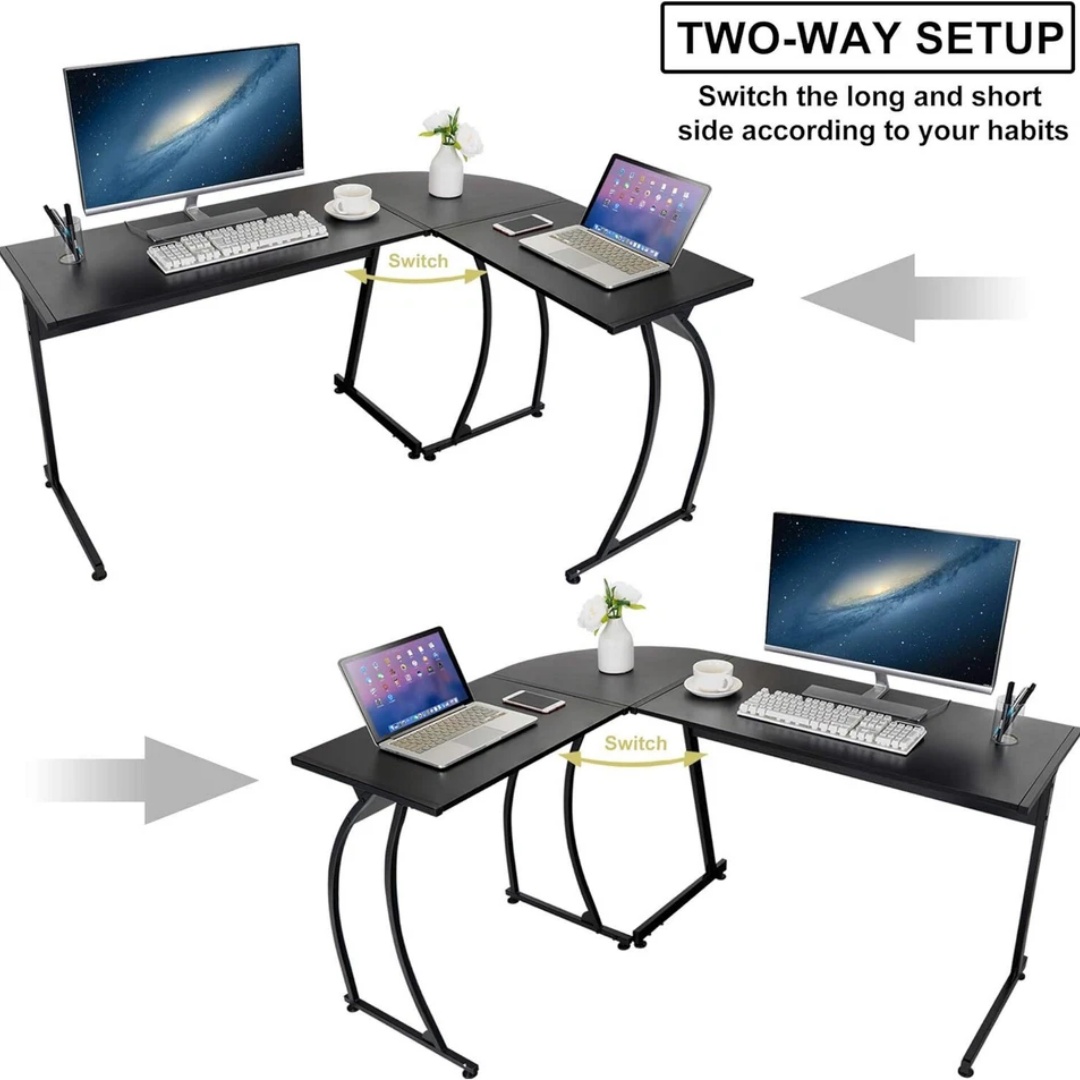 Bureau d'angle en L de 58 pouc - Desk Setup Notebook avis et prix