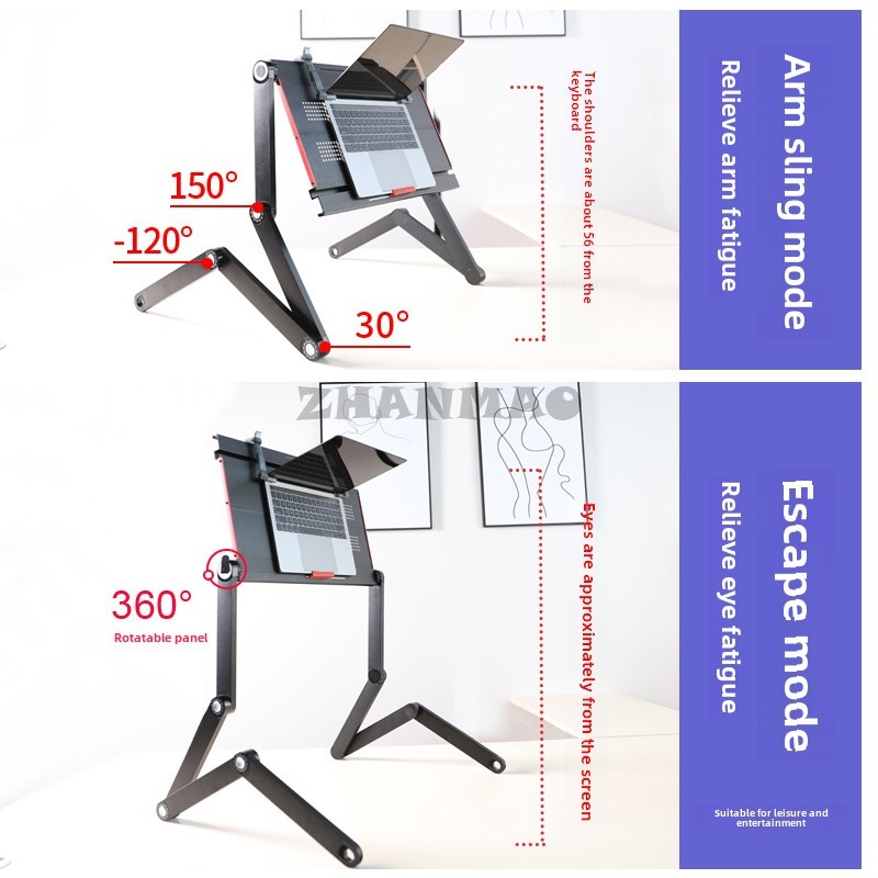 Couché plat sur le lit, bureau - Desk Setup Notebook avis et prix